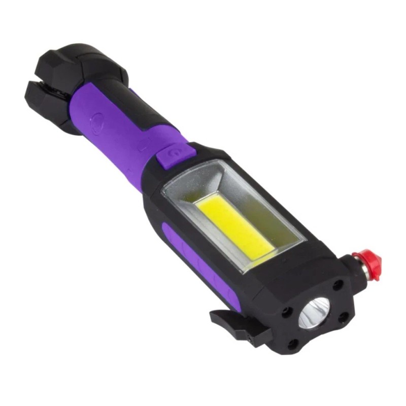 SecureBrite 9-in-1 Emergency Auto Tool with Flashlight, Black