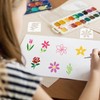 70pcs Small Flower Stencils for Painting on Wood Tiny Nature