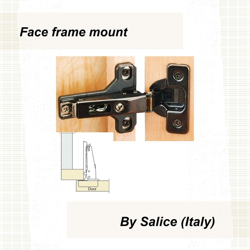 Salice Silentia 105° Soft Close Face Frame 3/4" Overlay Hinge,
