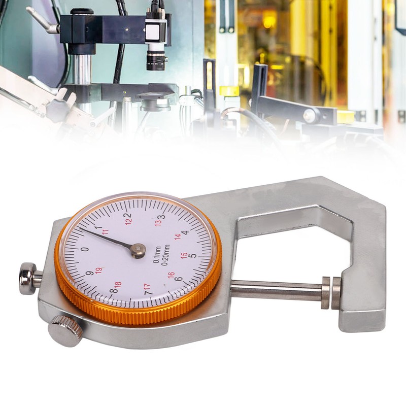 Thickness Gauge Micrometer Meter 0‑20mm 0.1mm Resolution Measuring Tool for