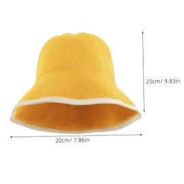 minkissy Wool Sauna Hat Absorbent Quick Drying Cap for Hair Breathable Unisex Design for Rooms Thickened Heat Insulating Shower Hat for Efficient Hair Drying