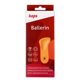 Kaps Orthopädische 3/4 Leder Schuheinlagen für Damen, reduzieren Beschwerden und verhindern Schmerzen im Vorfußbereich, mit Mittelfußwölbungs-Unterstützung (41 EUR / 8 UK/Damen)