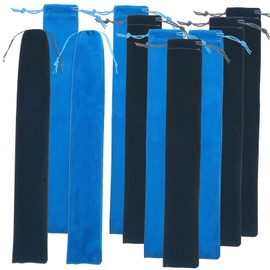 CORHAD 10pcs Soprano Recorder Storage Bag Flute Velvet Pouch Soft Material Carrying Case