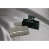 Seleny Resin White and Jade Green Claw Clip Set
