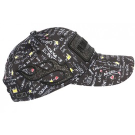 Plata o Lead Black Grey Rhinestone Baseball Cap, Size: One Size - Colour: Black - Unisex, Black, One Size, black