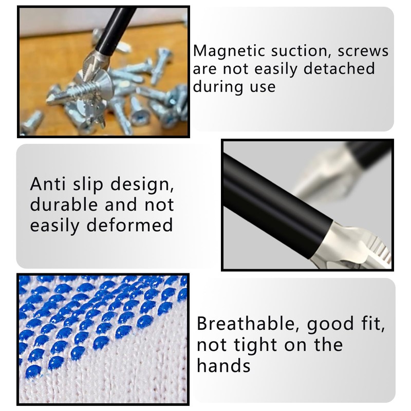 11 Pcs High Magnetic Screwdriver Drill Bit Set, Magnetic Screwdriver