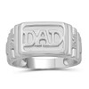 JEWELEXCESS Mens Rings Dad Rings for Men Silver – Genuine