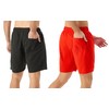 TEX2FIT Men's 7 Inch Swim Shorts with Mesh Liner, 2-Pack
