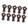 10 Sets Leather D Rings for Purse Genuine Leather Undamaged