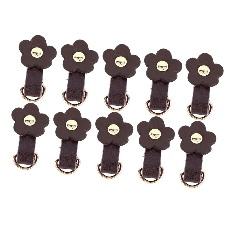 10 Sets Leather D Rings for Purse Genuine Leather Undamaged