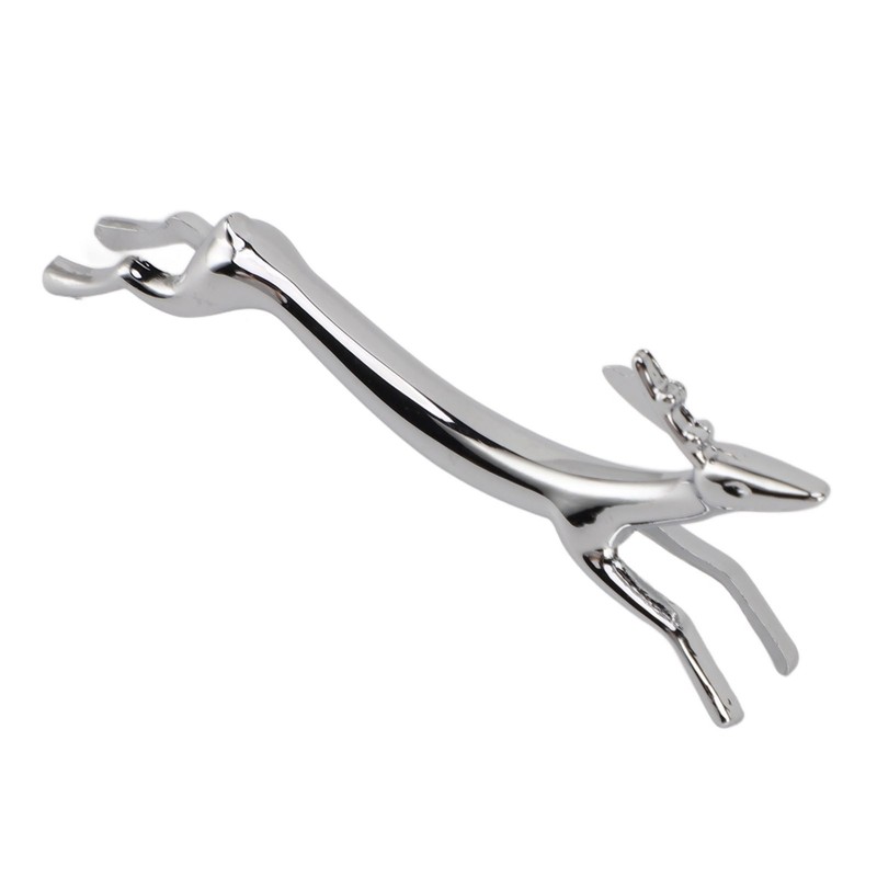 4PCS Cutlery Rest Silver Chopstick Stand Electroplated Polished Zinc Alloy