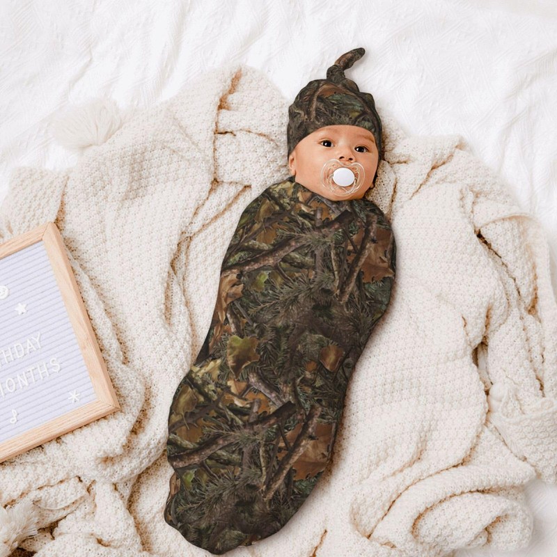 Camo Swaddle Blanket Soft Sleeping Bag, Swaddling Sacks for Newborn