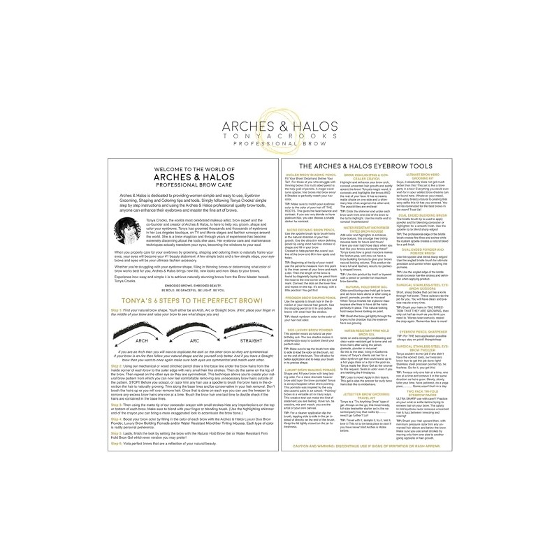 Arches & Halos Water Resistant Firm Hold Brow Gel -