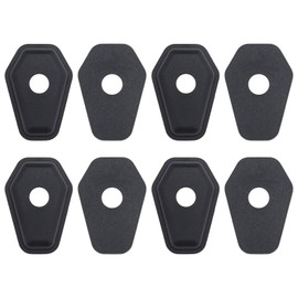 4-Piece Motorcycle Indicator Indicator Covers Adapter Plates Black for Front and Rear Compatible with Suzuki SXR600 750 1000 SV650 1000 DL650