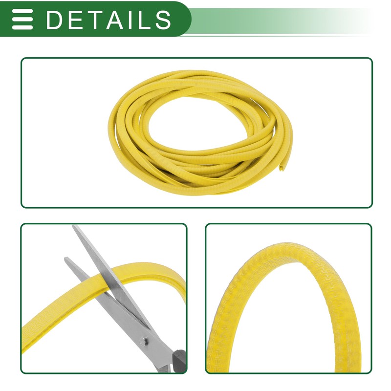 Motoforti Universal Car Door Edge Protection Seal U Shaped Door