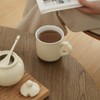 London Pottery Ceramic Sugar Jar with Lid and Spoon,Porcelain Seasoning