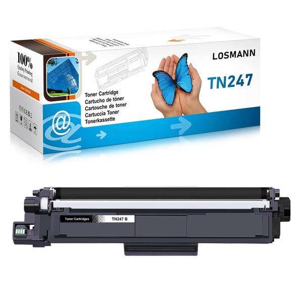 LOSMANN 1x Black Toner Compatible for Brother TN247 TN243 for