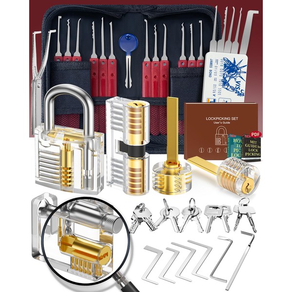 Eventronic 37 + 5 Pieces Lock Picking Set, [2024 Latest