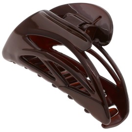 Camila Paris CP3436 French Hair Clip for Women, Large Dolphin Brown, Girls Hair Claw Clips Jaw Fashion Durable and Styling Hair Accessories for Women, Strong Hold No Slip Grip Made in France