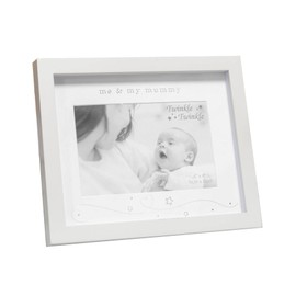 Baby Photo Frame Grey and White 6' x 4' - Me and My Mummy 7690