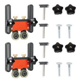 2 x Precision Clear-Cut TS Stock Guides, Adjustable Woodworking Table Saw Press Feeder Guider for Table Saws / Band Saws / Milling Tables / Fences Tools