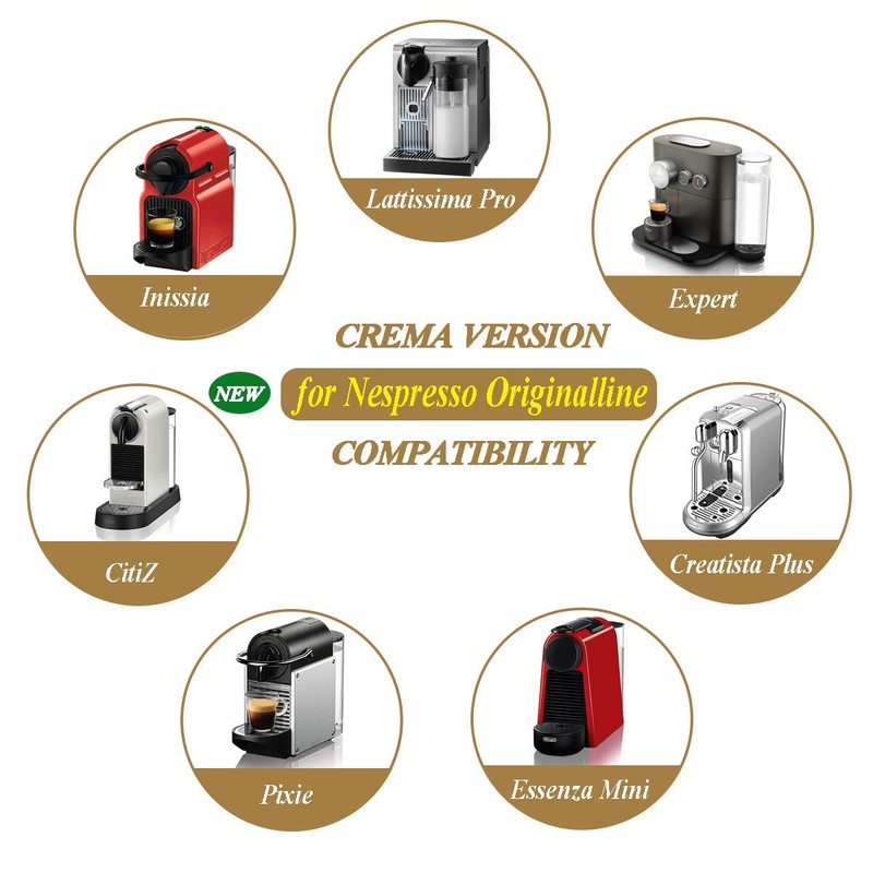 CAPMESSO Reusable Espresso Capsules Refillable Coffee Pod Stainless Steel Cups