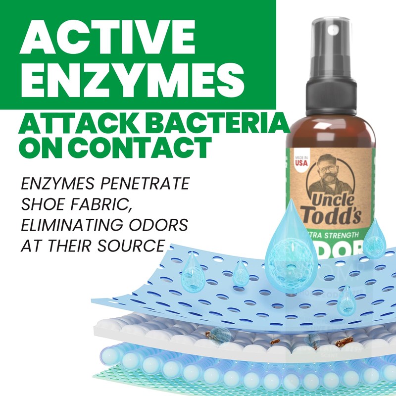 Uncle Todd's Odor Stomp Shoe Deodorizer 2-Pack - Proven &