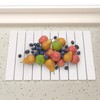Large Stone Dish Drying Mat for Kitchen Counter, 23.6"(L)×15.4"(W) Foldable