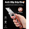 Folding Utility Knife Pocket Knife, Heavy-Duty Box Cutter with Anti