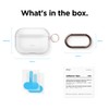 elago Clear Case with Keychain Compatible with AirPods Pro [Transparent]