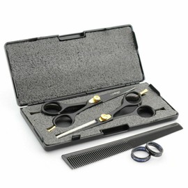 6 Inch Haryali London Hairdressing Thinning Scissors Set Hair Cutting and Hair Styling Scissors with Hair Clippers in Presentable Box