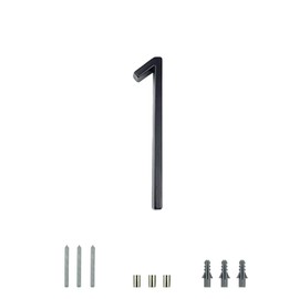 Weforu Modern House Number Sign,5 Inch Door Numbers Signage Plaque Street Home Address Numerals Zinc Alloy (1)