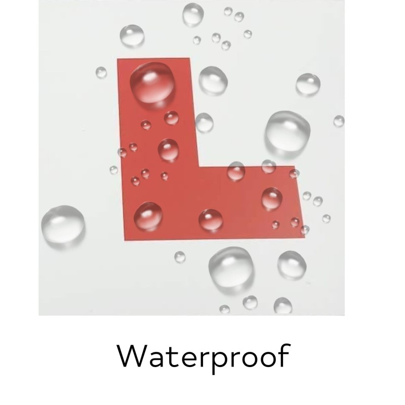 ShaniTech 2 Pack Fully Magnetic Learner L Plates, DVLA Approved,