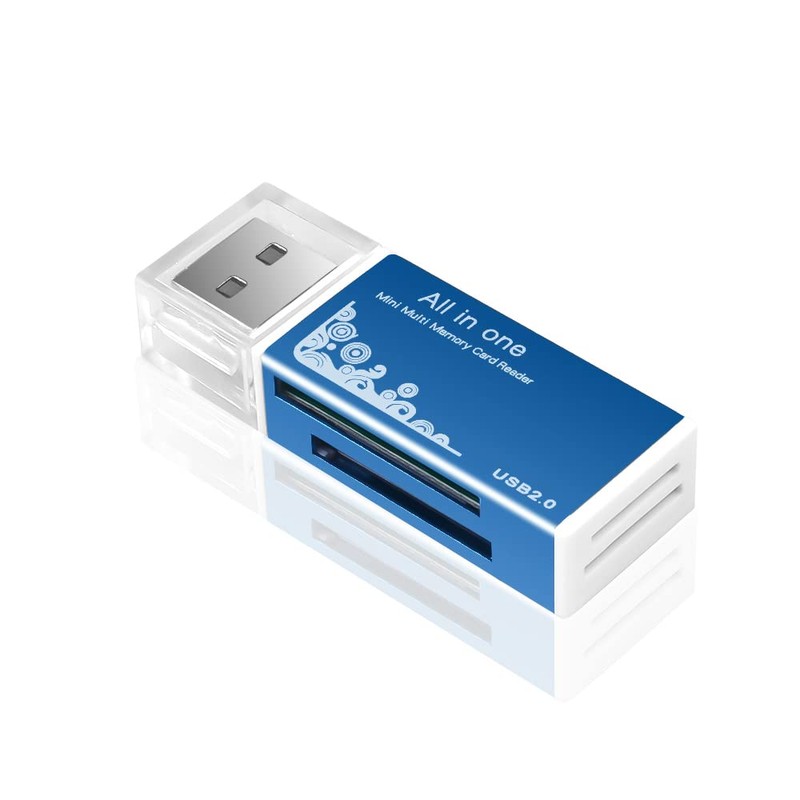 VizGiz 4 Pack All in One Micro SD Card Reader