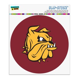 University of Minnesota Duluth Bulldogs Logo Automotive Car Window Locker Circle Bumper Sticker
