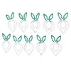 100 Pcs Shaped Paper Clips 2 Color Metal Material Light