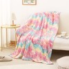 Hileyu Glow in The Dark Blanket,120X150CM Soft Flannel Fleece Blanket,All