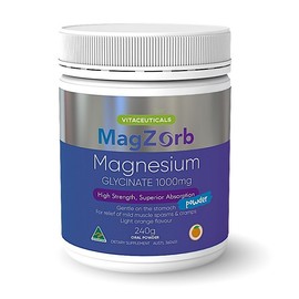 Vitaceuticals MagZorb Magnesium Glycinate 1000mg Powder 240g