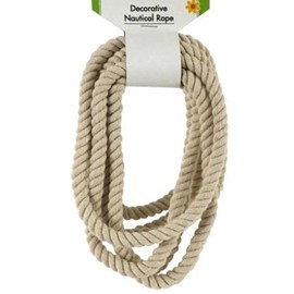 Decor SG - (2) Nautical Cotton Rope 6.8 ft x 2.1 M Decorating Beach House Seascape Seashells Ocean Peace and Tranquility