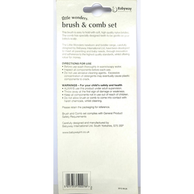 Little Wonders Brush and Comb Set - 2-Piece