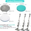 Frescares 6 Packs Steam Mop Pads Replacement Power Pads Compatible