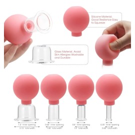 Set Anticelulítico Para Masaje Corporal Y Facial Ventosas Te