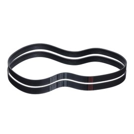 uxcell 2pcs 385J10 PJ V-Ribbed Belt 10 Ribs 38.5" Length x 0.92" Width x 0.14" Height, EPDM Rubber Poly V Belt, Multi Wedge Micro V Belt