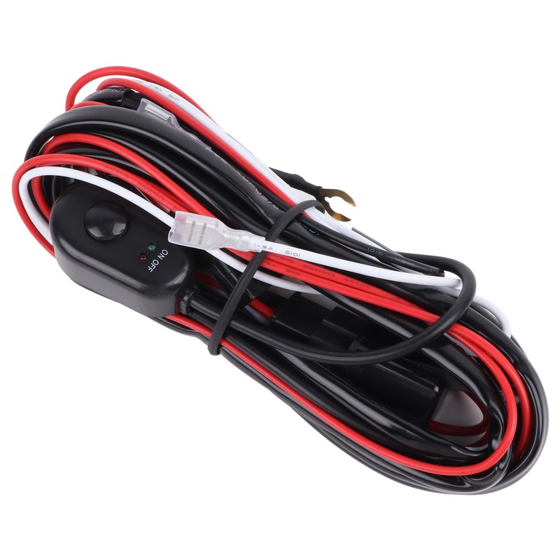 LED Light Bar Wiring Harness Car Work Light Remote On