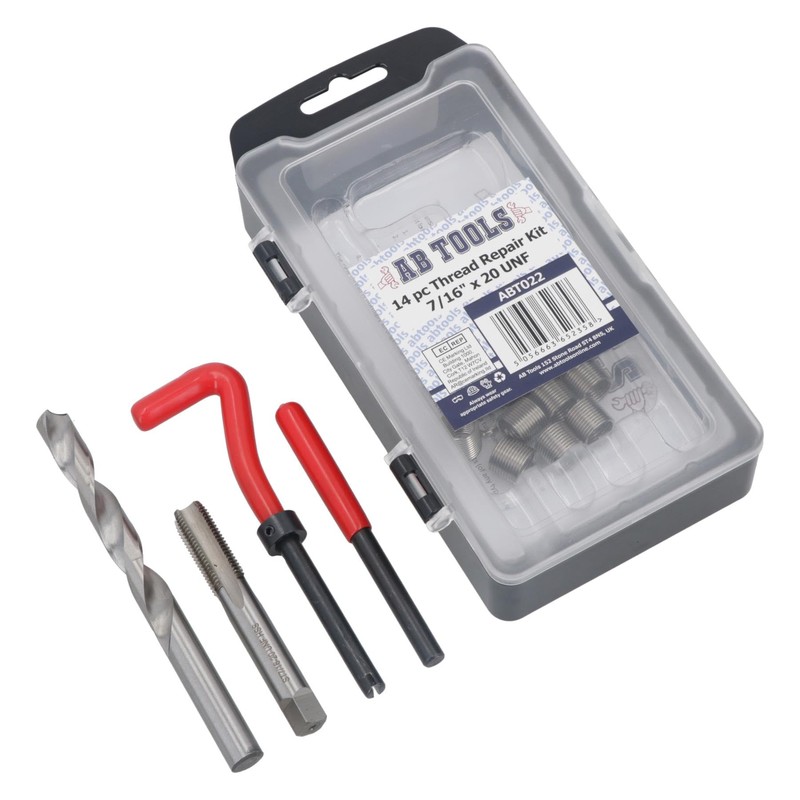 AB Tools 7/16” x 20 UNF Thread Repair Cutter Kit