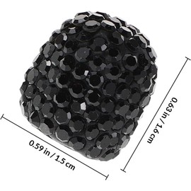 Tapones de Válvula de Neumático para Coche y SUV, Pack de 4 Piezas, Plástico Resistente, Diseño Cristales Brillantes, Cubiertas Decorativas y Antipolvo para Llantas de Automóvil