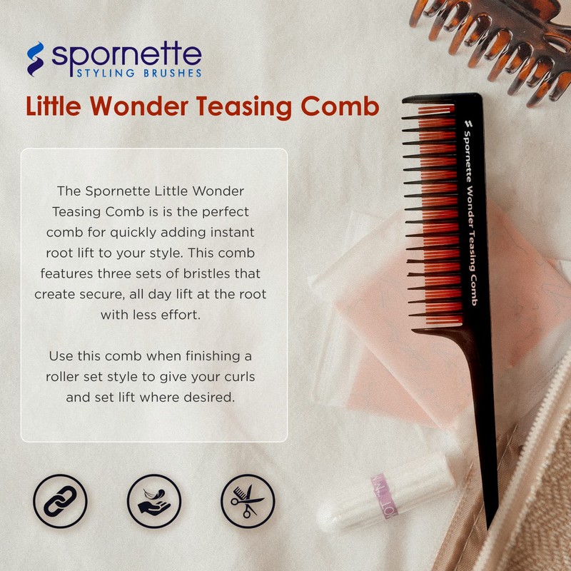 Spornette Little Wonder Rat Tail Comb - Hair Comb for