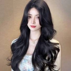 Wave Wig Build Perm Long Hair Light Full Wig Black (WFITCMA) / 웨이브가발 빌드펌 긴머리 가벼운 통가발 블랙 (WFITCMA)