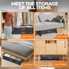 Under Bed Storage with Wheels,2-Pack Under Bed Storage Containers with