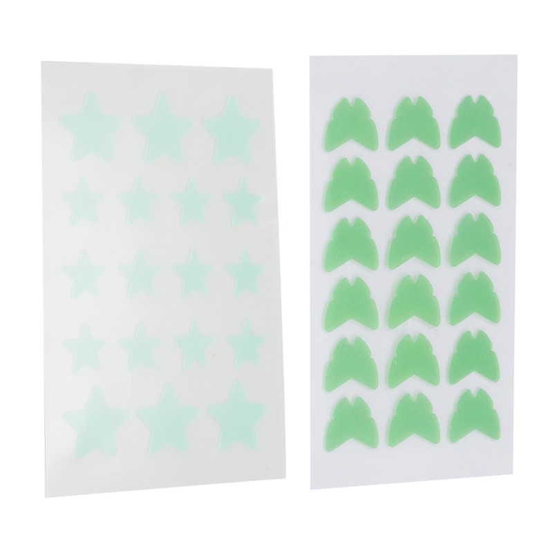 36Pcs Hydrocolloid Pimple Pads Covering Isolating Healing Cartoon Shape Cute